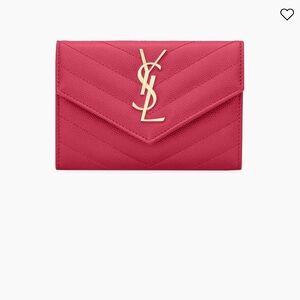 Saint Laurent Cassandre Matelassé Small Envelope Wallet